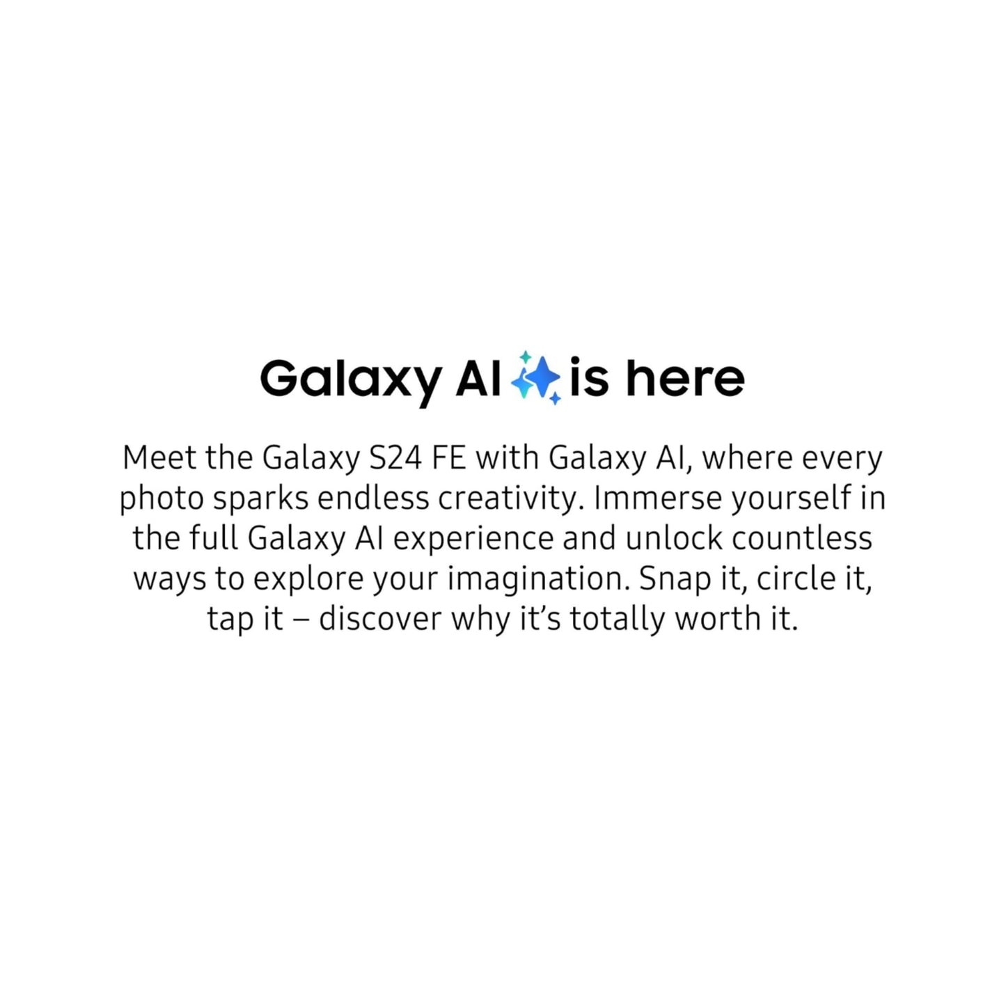 Samsung Galaxy S24 FE 5G AI Smartphone (Mint, 8GB RAM, 128GB Storage)