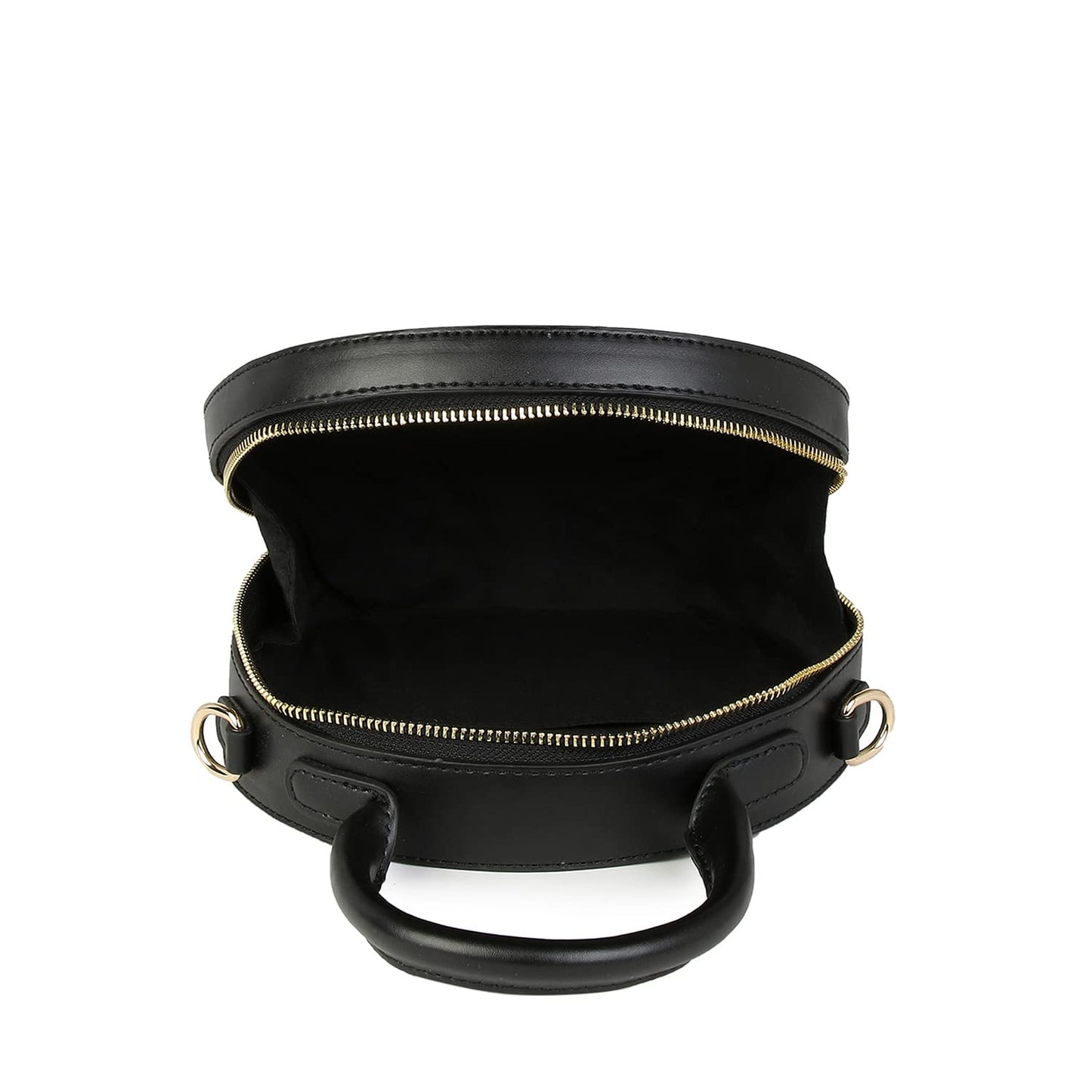 Haute Sauce Women black round structured bag (HSHB1288)