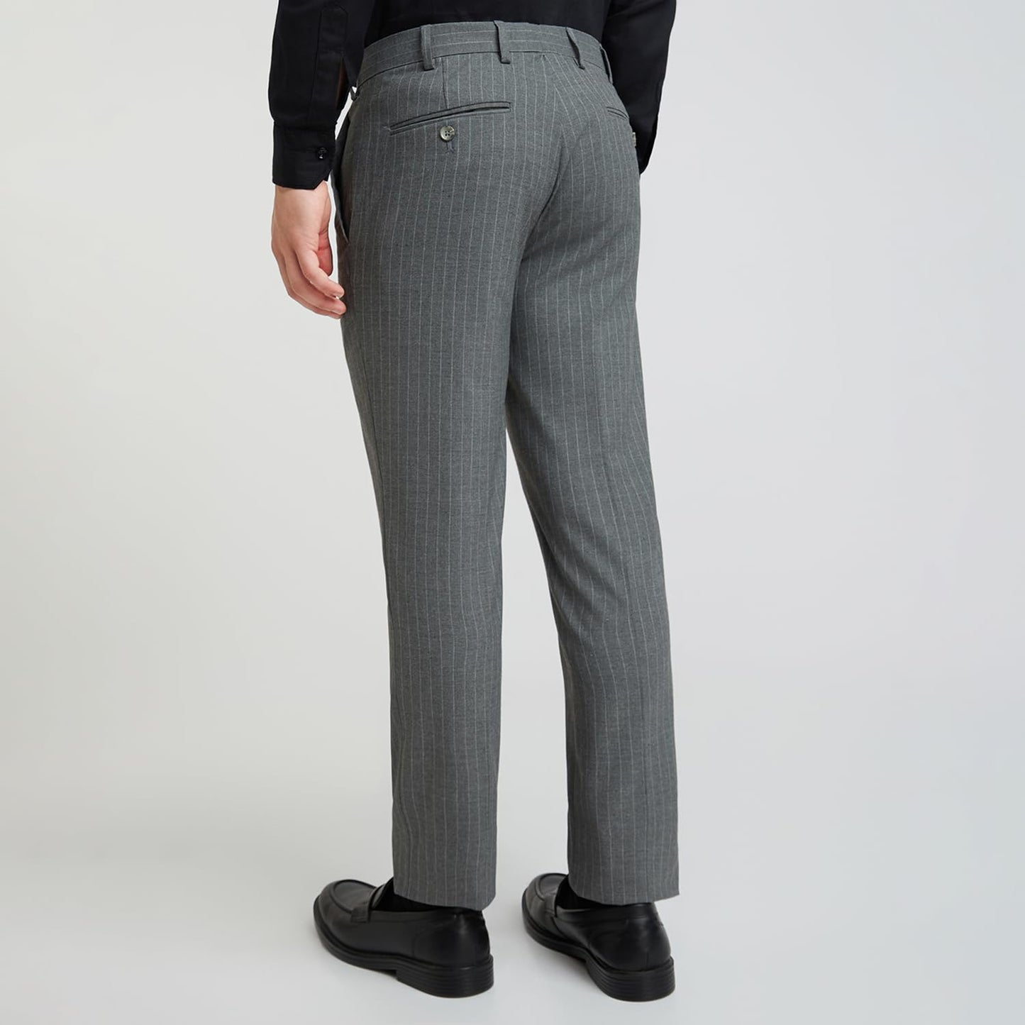 PARK AVENUE Men's Skinny Pants (PMTQ07017-G7_Dark Grey