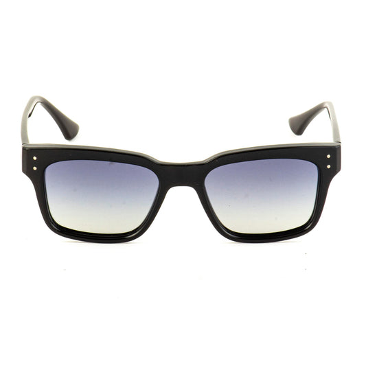 UNITED COLORS OF BENETTON blue lens with gradiant square sunglass full rim black frame
