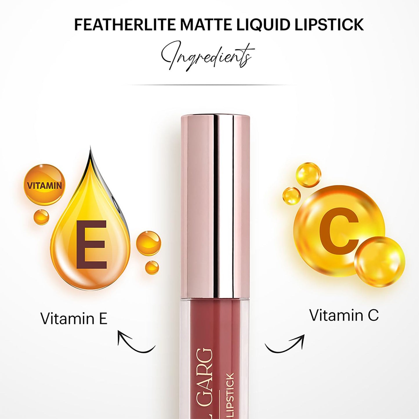 Parul Garg Beauty Featherlite Matte Liquid Lipstick | High-Pigment, Long-Wear & Non-Drying | Lightweight & Transfer-Proof | 100% Vegan & Clean Beauty |Fantasy 84 - Brown Nude| 2.5ml