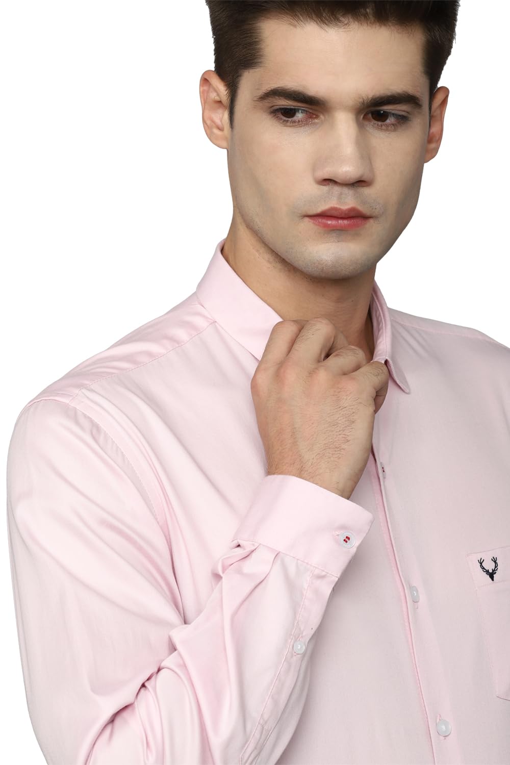Allen Solly Men's Cotton Regular Fit Shirt (Assfqspff95028_Pink 40)