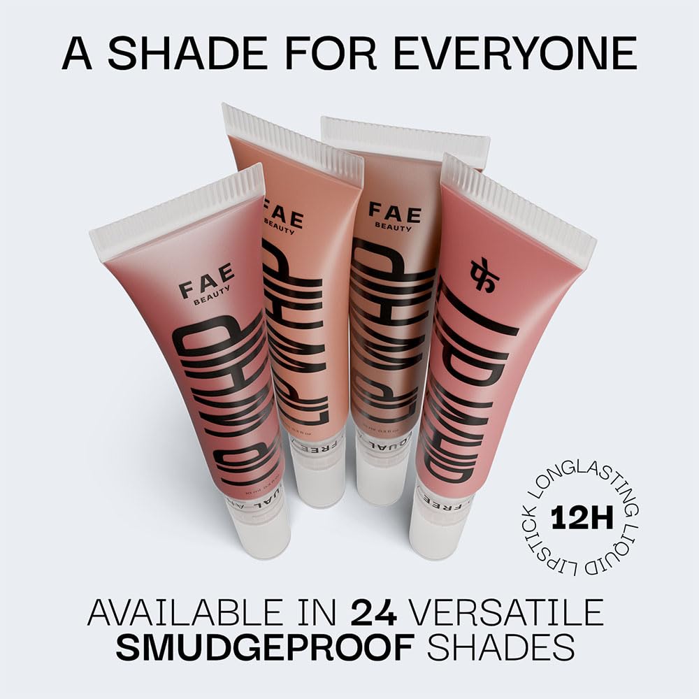 FAE Beauty Lip Whip 12hr Soft Mousse Matte Liquid Lipstick (10ml) | Long Wear | Non Drying | Smudgeproof Formula | Vegan | Enriched with Vitamin E and Cherry Coffee-Nut