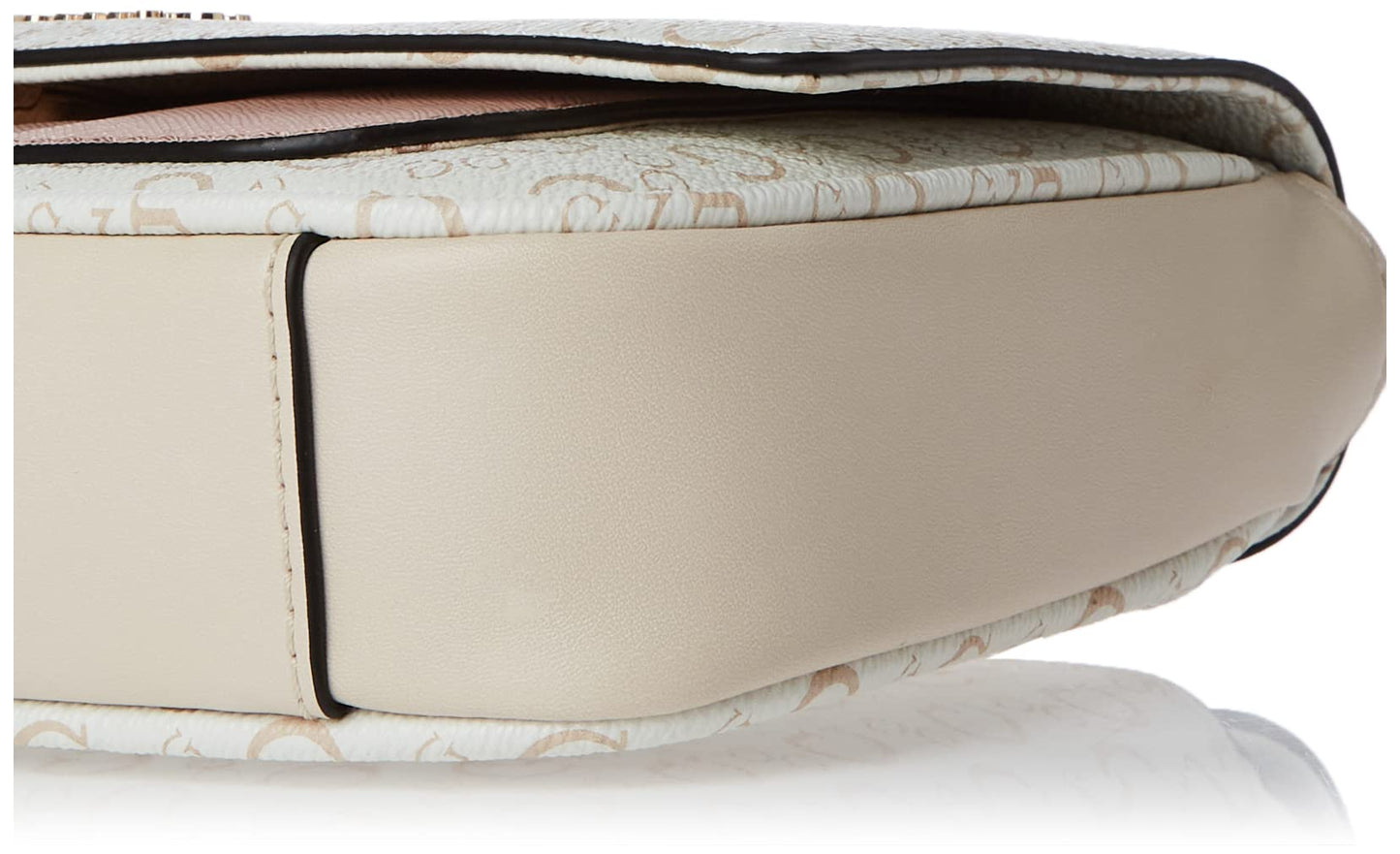 Gelber Mini Foldover Crossbody, White Patent, One Size