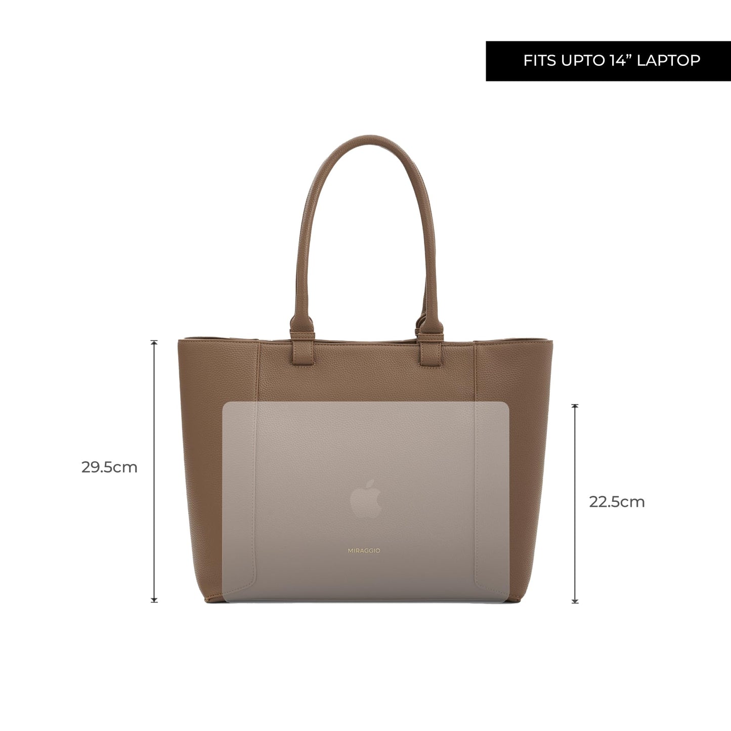 Miraggio Kris Laptop Tote Bag | Shoulder Bag For Office Fits Upto 14 Inches Laptop | Office Tote Bag | Gift For Women