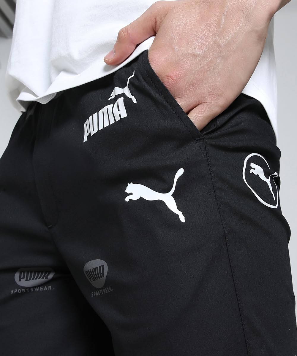 Puma Men, AOP Woven Lounge pant WB-OP, Black-White - XL (68790701)