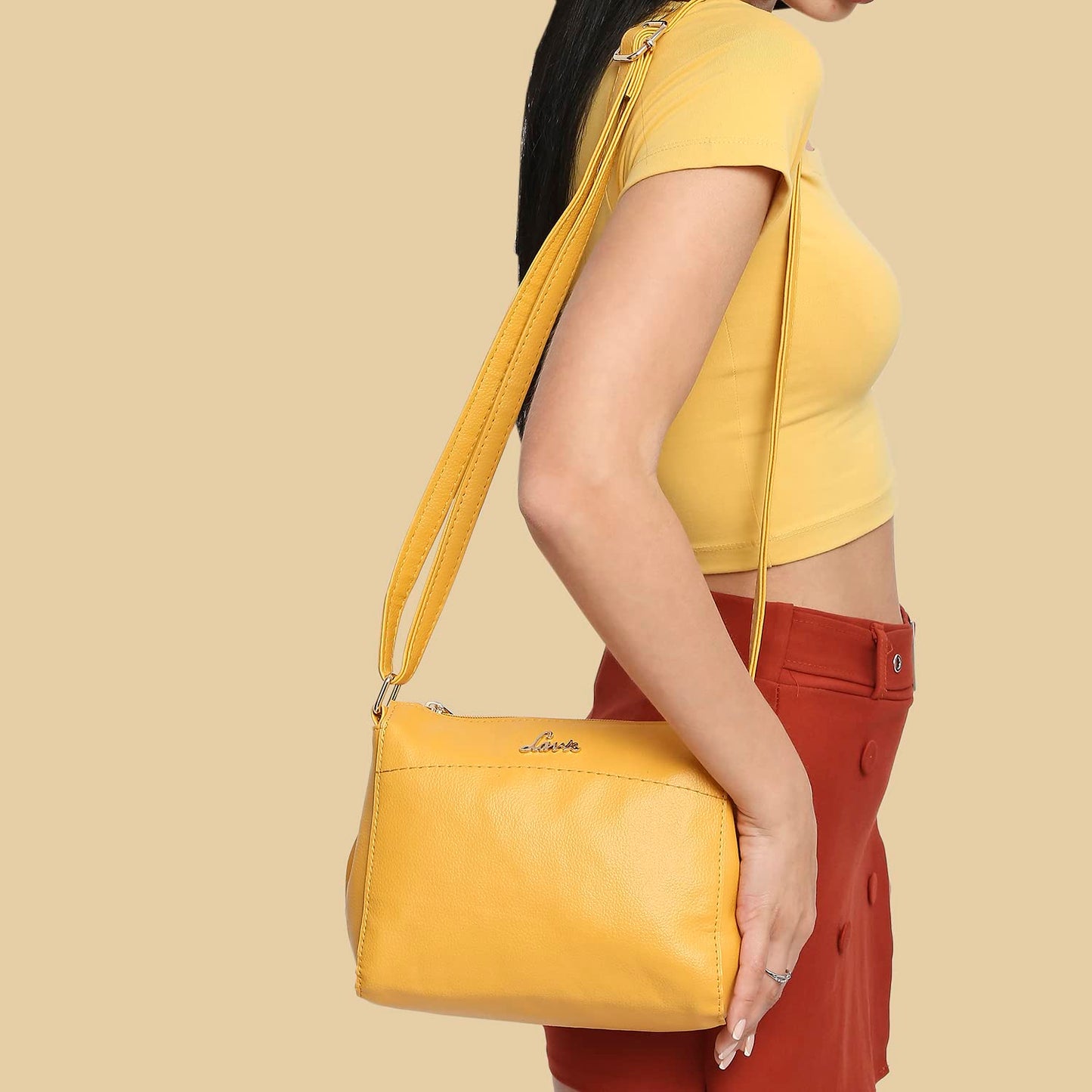 Lavie Women's Cetan Horizontal Sling Bag | Ladies Purse Handbag | Gift for Women