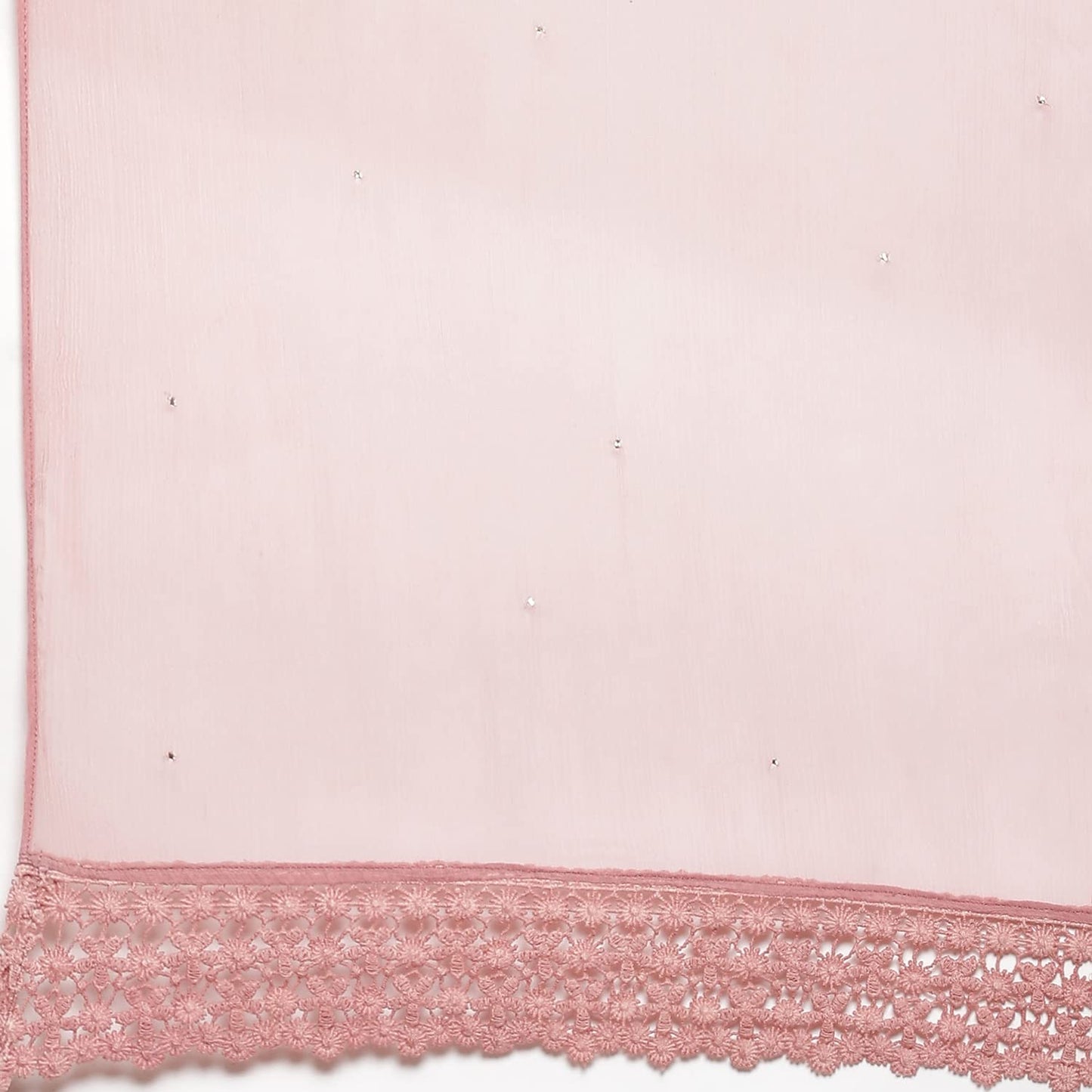 BIBA WOMEN EMBROIDERY STRAIGHT SALWAR KURTA DUPATTA(SKDCHIKANKA7220_ONION PINK_42)