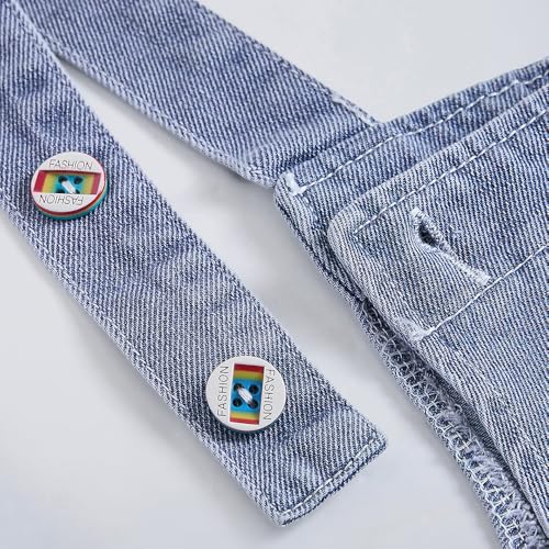 Hopscotch Boys Striped T-shirt and Dungaree Overall Set in White Color For Age (5-6 Years)