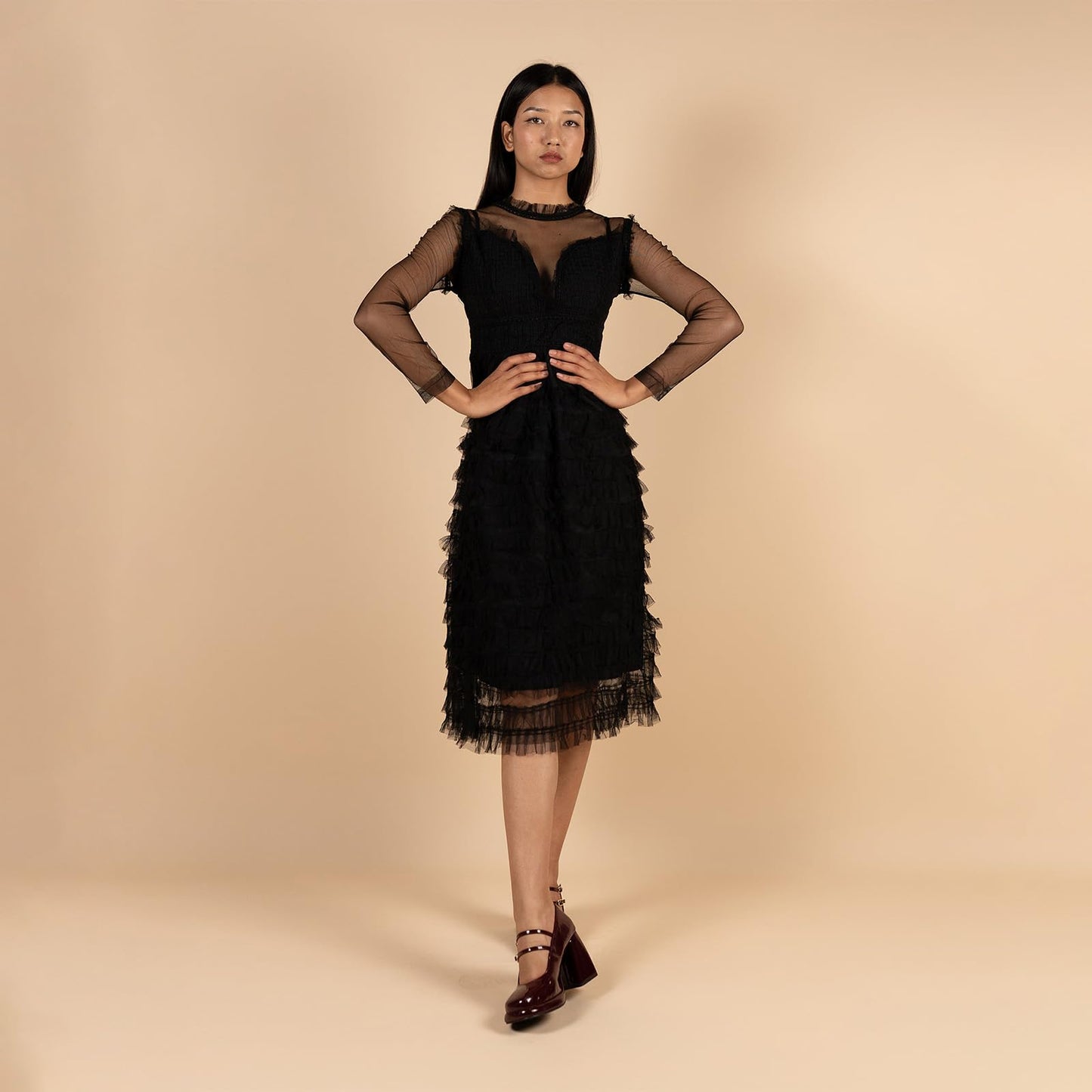 Theater Women Burgundy Freddie Hot Space