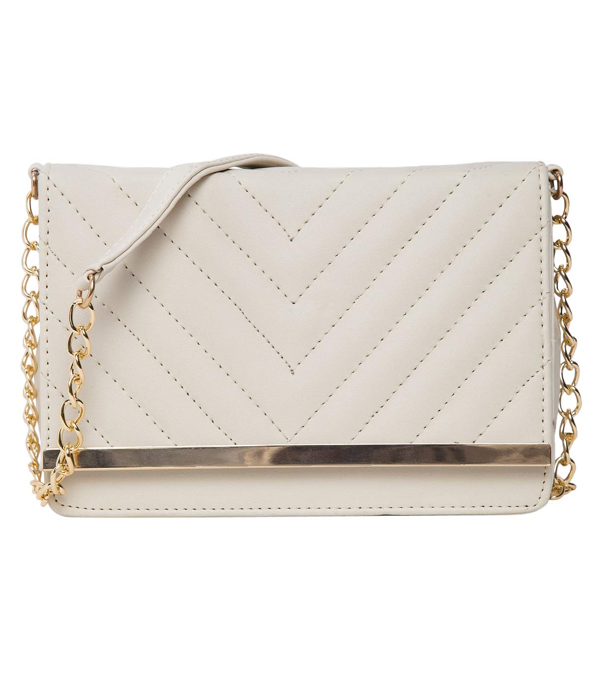 ADISA SL5022 women girls party sling bag (off white)