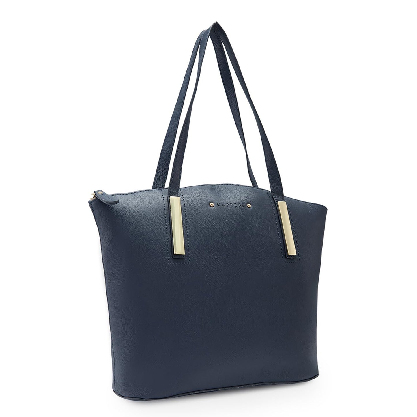 Caprese Viola Satchel, Navy-Medium | Chic & Stylish Handbag for Women with Multiple Compartments | Secure Top Zip | Perfect for Casual & Daily Use