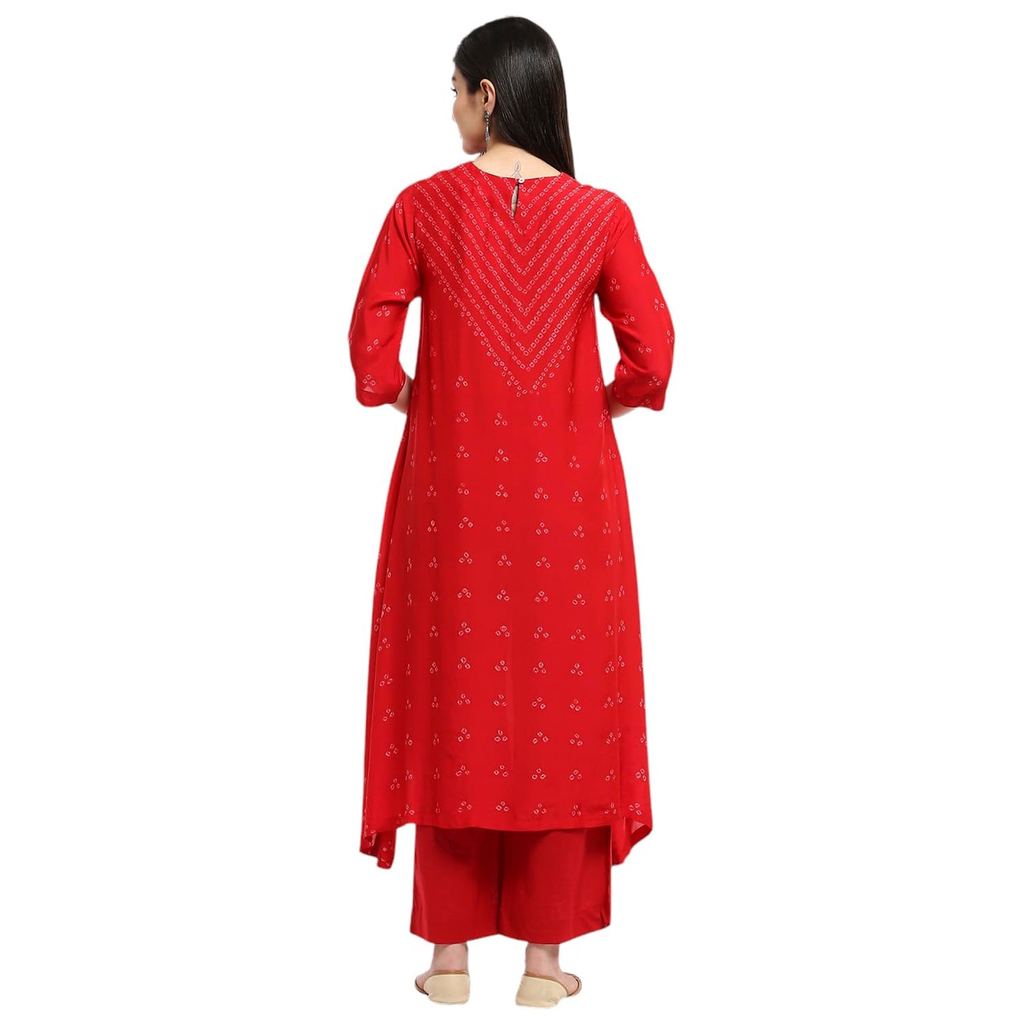 Biba Women's Shantoon Kurta Set (SKDBNDJ9983AW24RED_Red