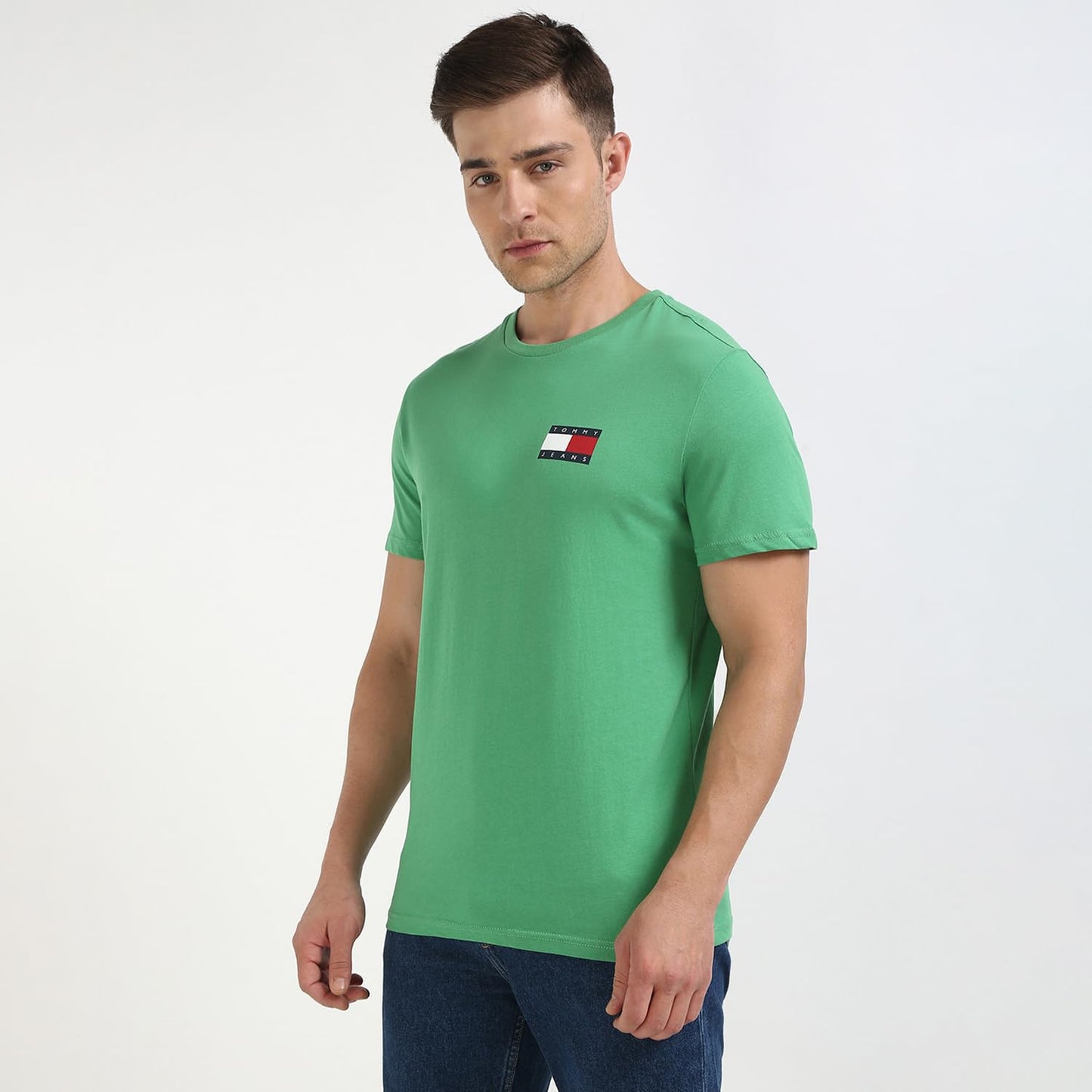 Tommy Hilfiger Mens Green Color Tshirt (L)