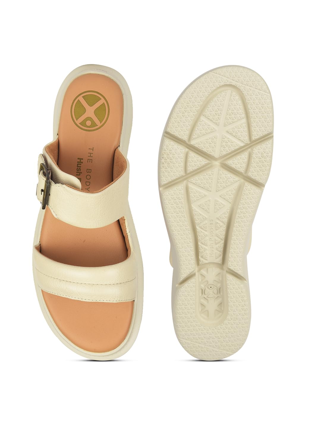 Hush Puppies Women Mule Wedge Heel Sandals - Off White (4Uk)