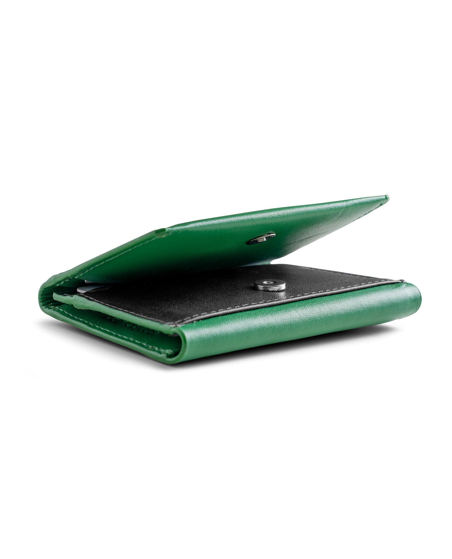DailyObjects Green Even Wrap Card Wallet | Men Women | Premium Design | Full-Grain Leather | Handcrafted | Card Holder | 8 Cards Slots | Dual-Tone Colorways | Magnetic Closure