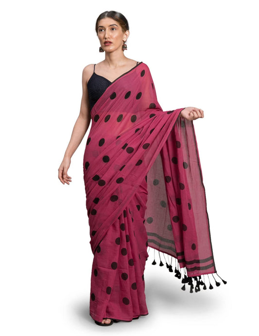 Suta Women'S Plain Cotton Saree Without Blouse Piece