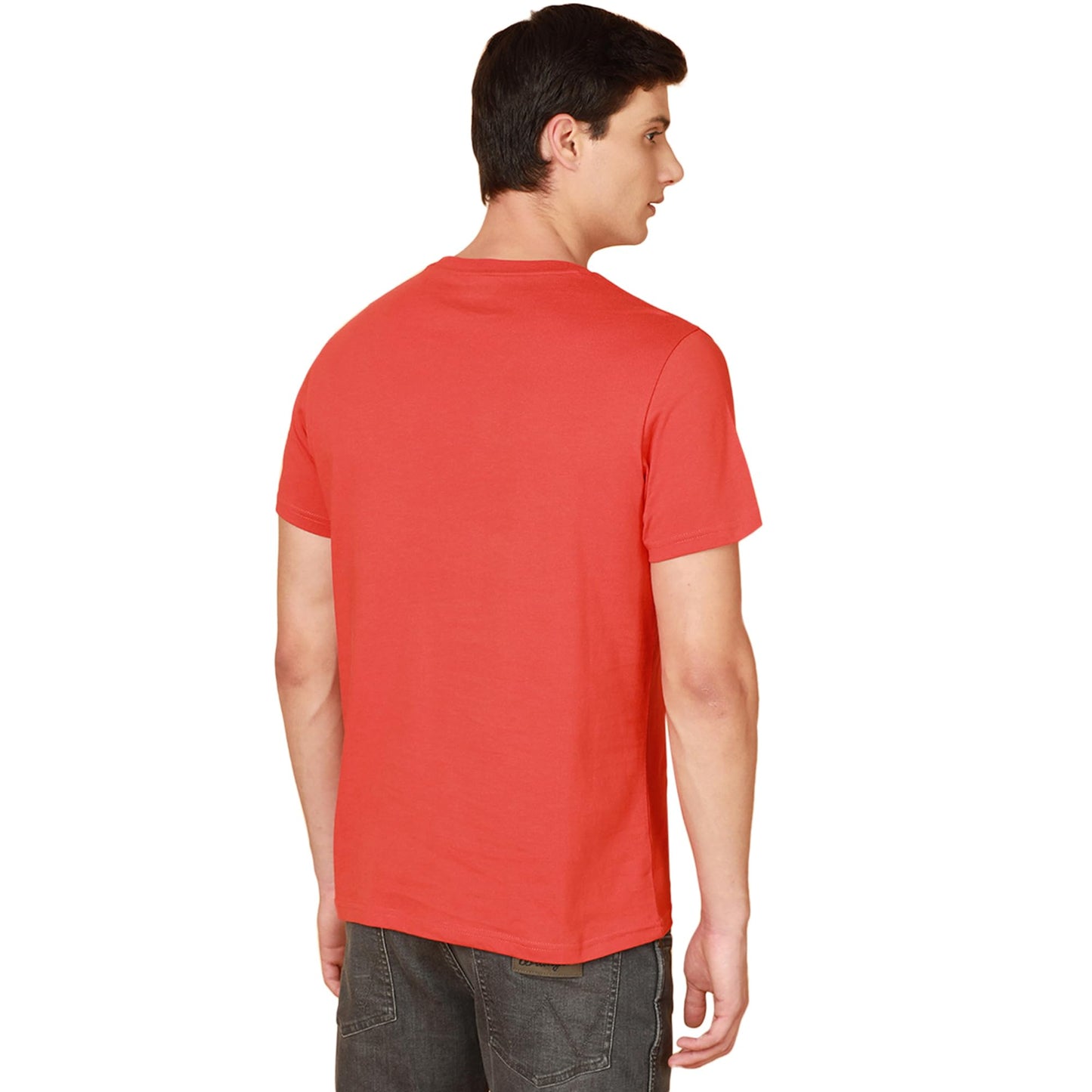 Wrangler Men's Solid Regular Fit Shirt (WMTS007137_Red