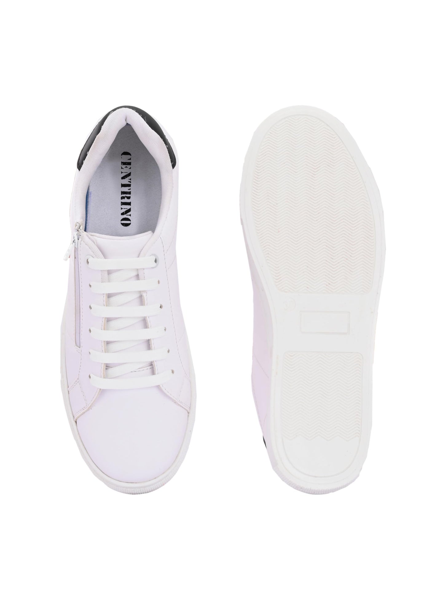 Centrino Women Casual Sneaker | Ultra Soft Cushion | Trendy & Lightweight Design | Low Top Flat Sole | Colorblock Sneakers | White Sneakers Girl Shoes 7607-19