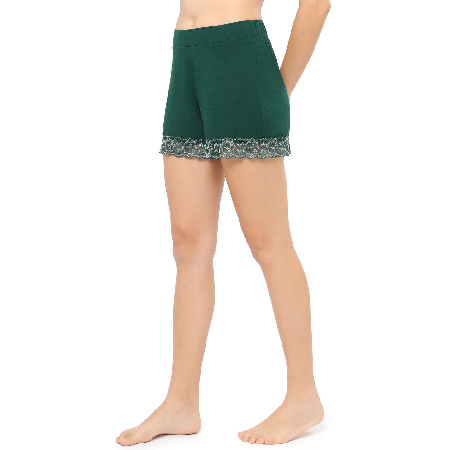 Solid Above Knee Mid Rise Short