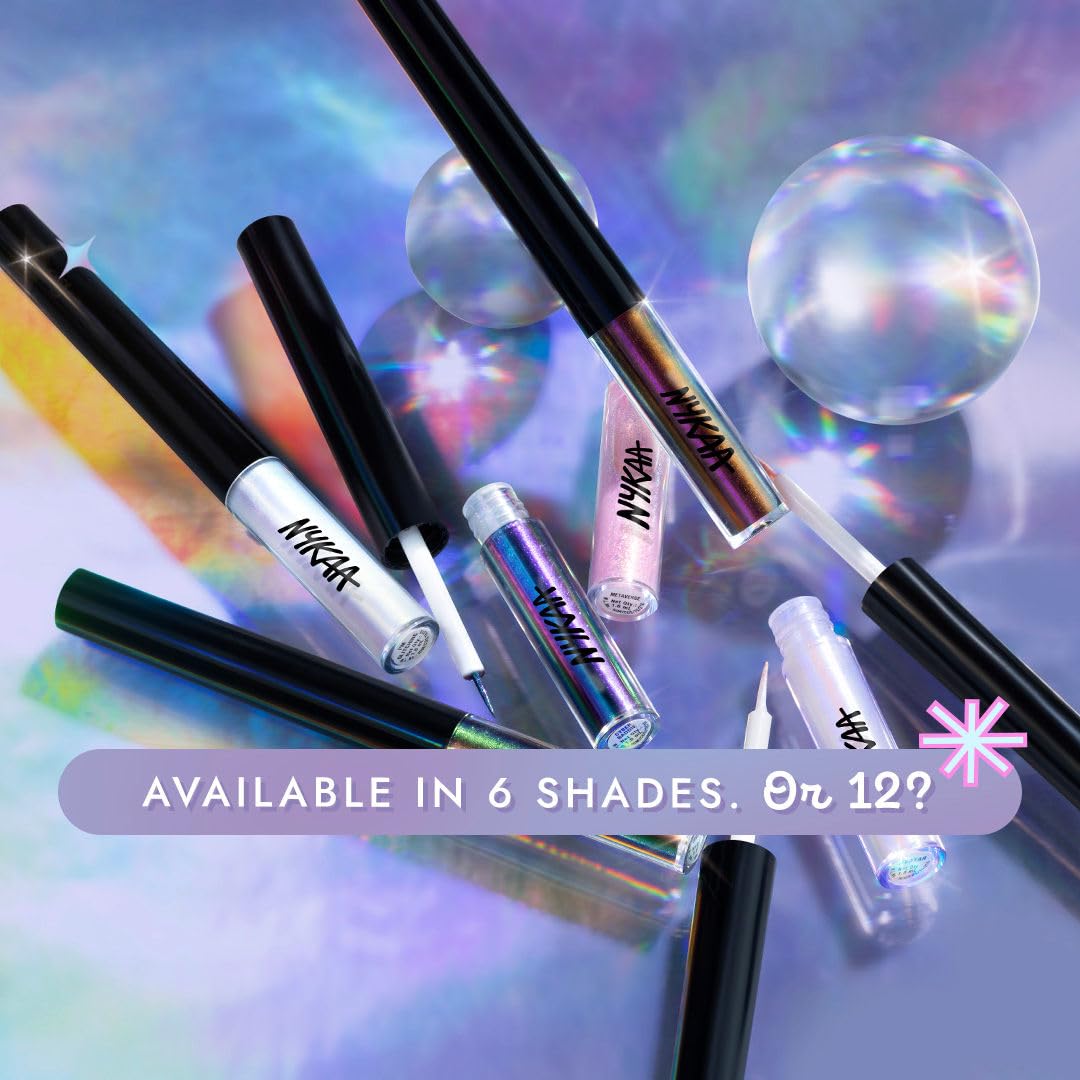Nykaa Cosmetics Stardust Dual Chrome Eyeliner with Holographic Finish - URL/IRL (1.6ml)