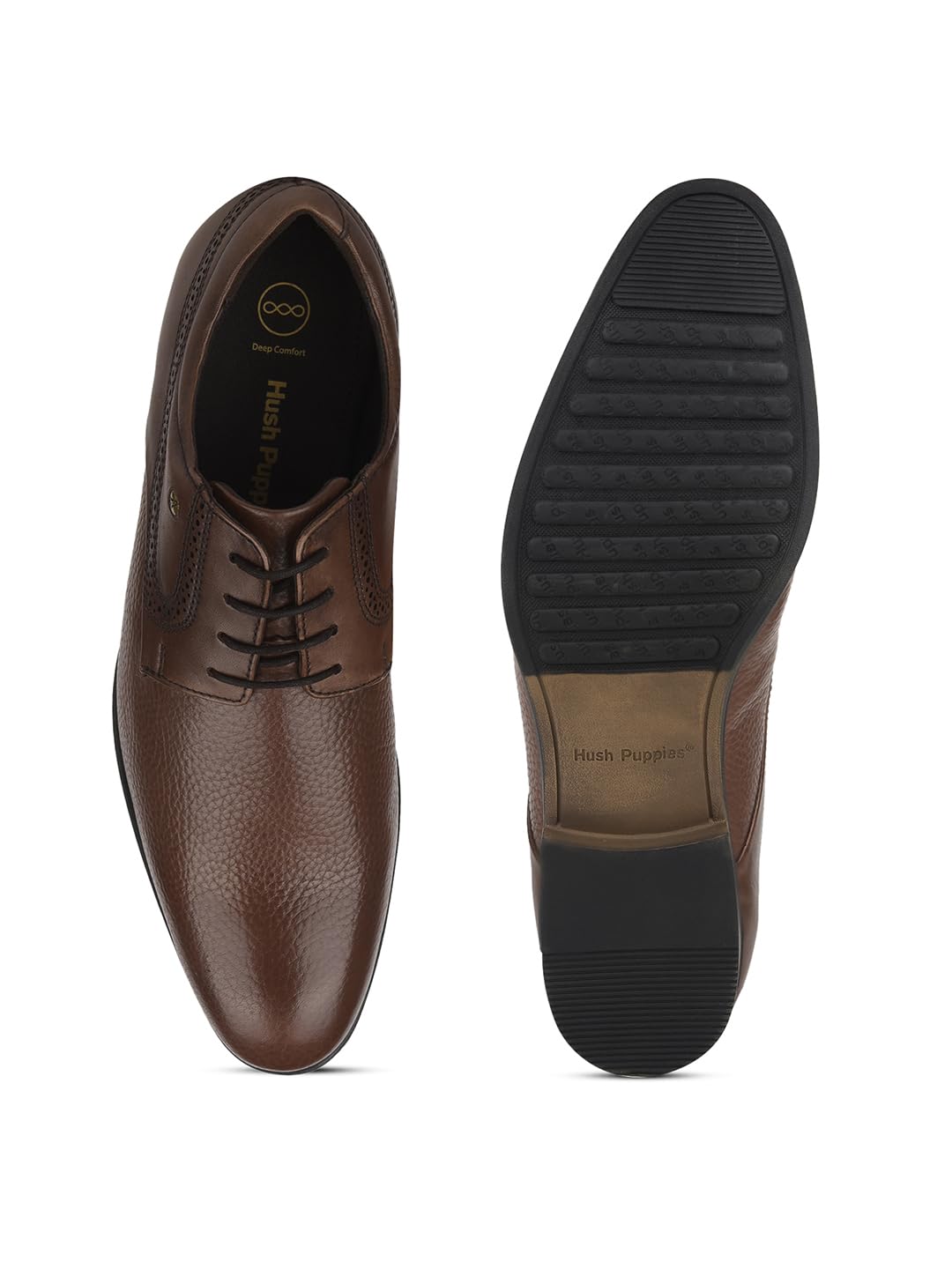 Hush Puppies Men Formal Derby Shoes - Brown (8 UK)