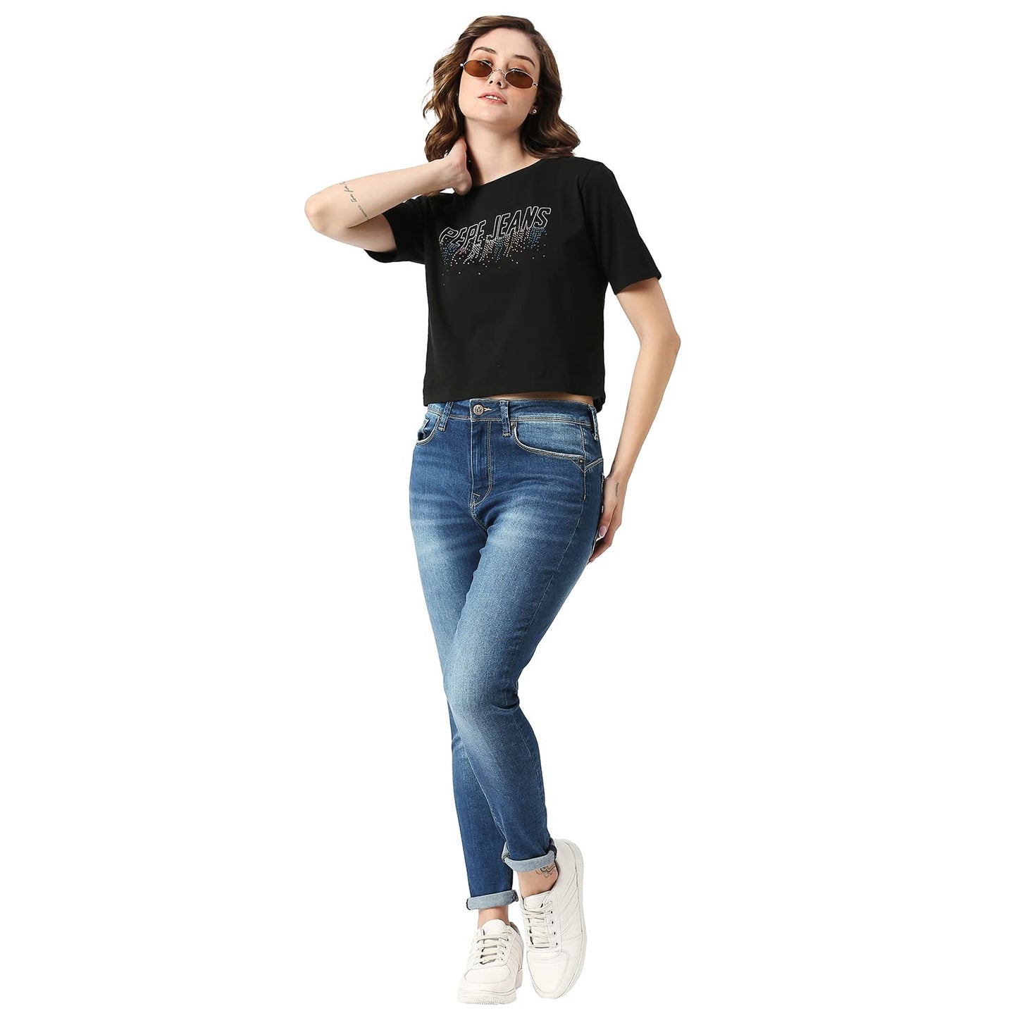 Pepe Jeans Ladies Skinny Jeans(Med Tint Used_32)