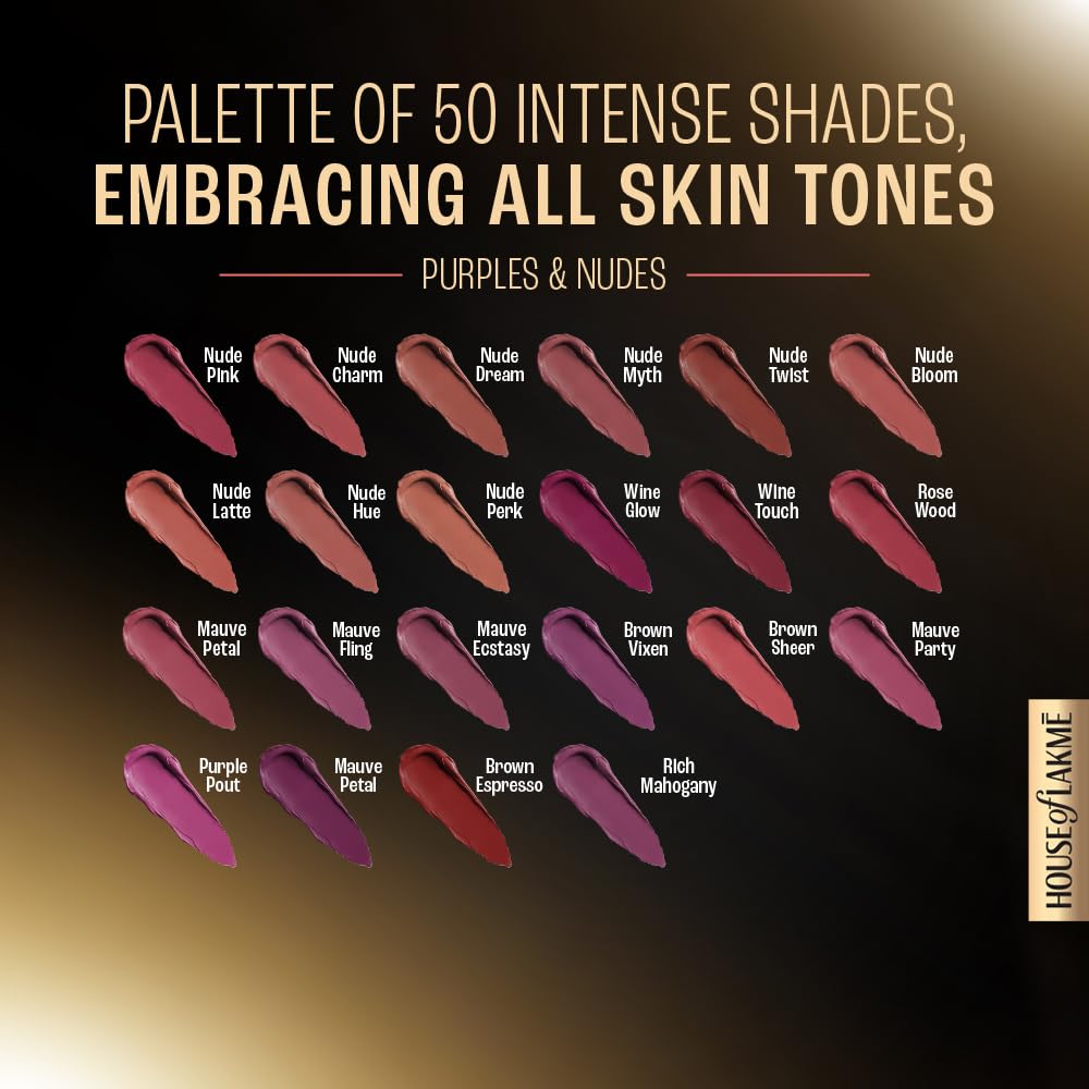 LAKMÉ Forever Matte Liquid Lip, 16Hr Lipstick, Lightweight & Transferproof - Nude Dream, 5.6Ml (Pack of 2)