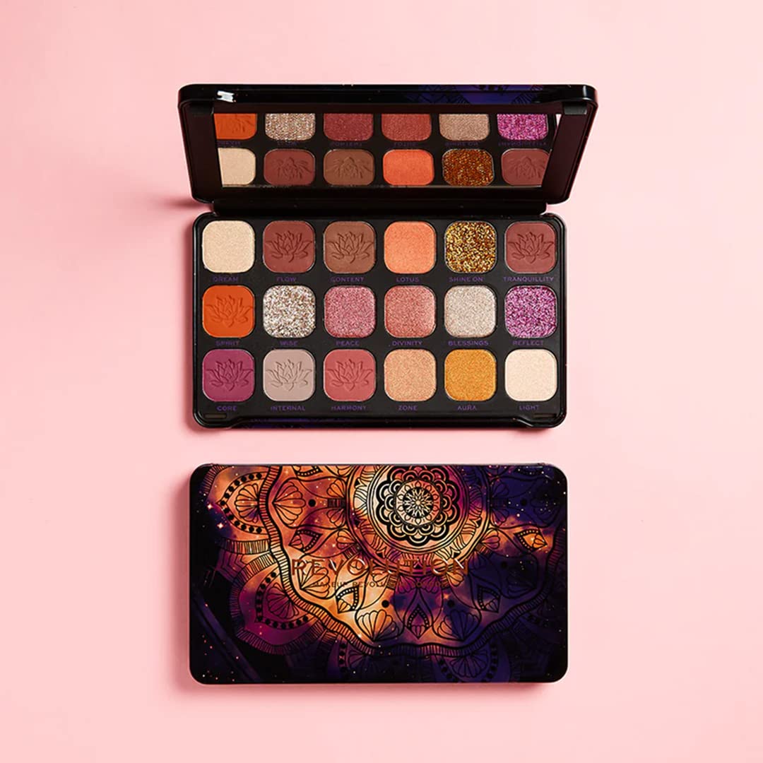 Makeup Revolution Forever Flawless Spirituality, Matte Eyeshadow Palette, Create Long-Lasting Eye Makeup Looks, Vegan & Cruelty-Free, 20g, Multicolor