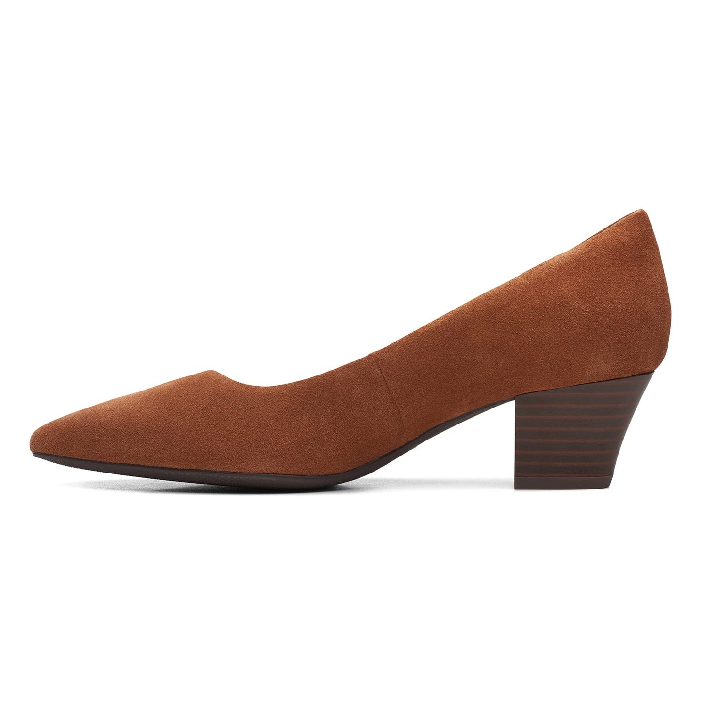 Clarks Women Teresa Step Pump Dark Tan S UK-6