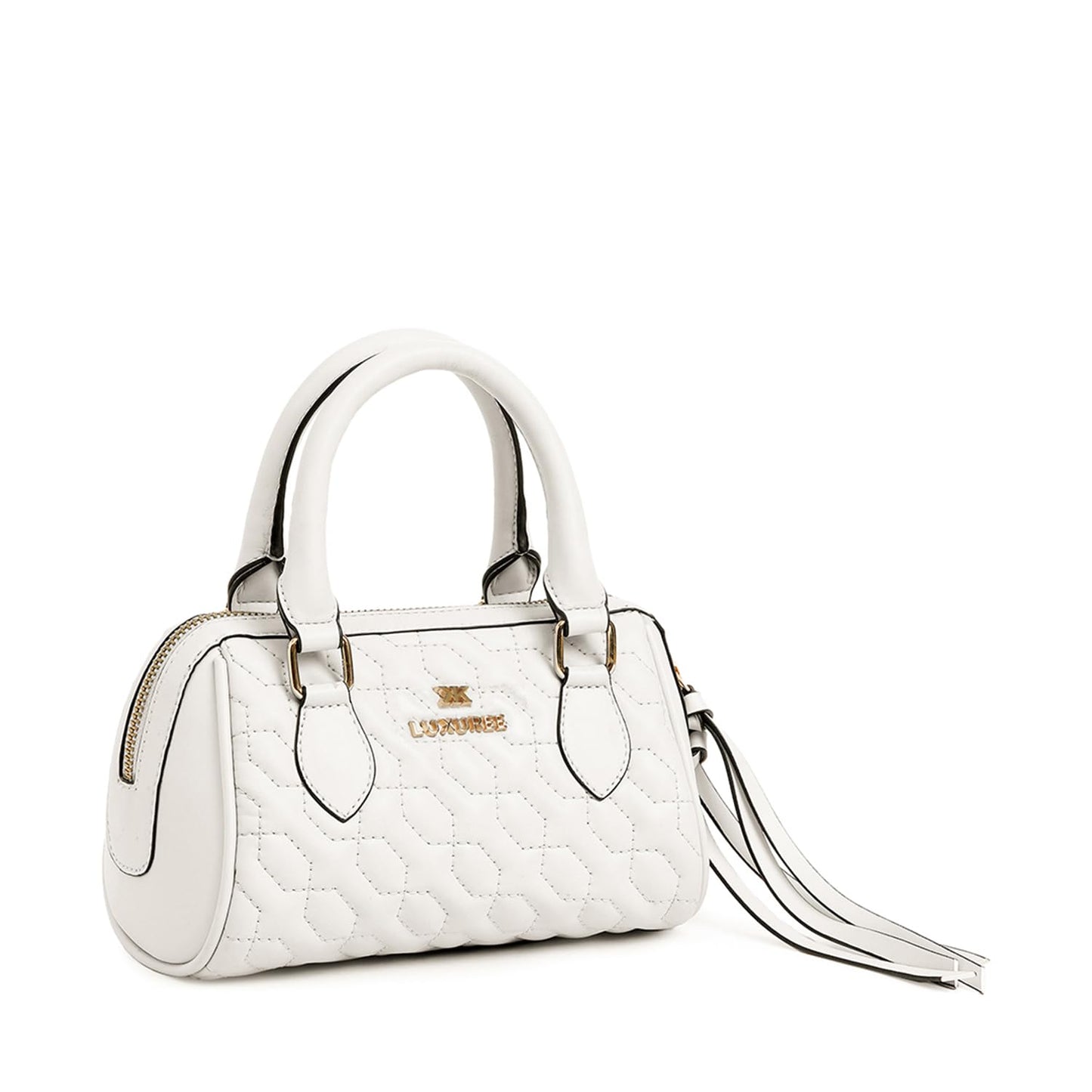 KLEIO Quilted Vegan leather Medium Handbag With A Pouch & sling For Women & Girls