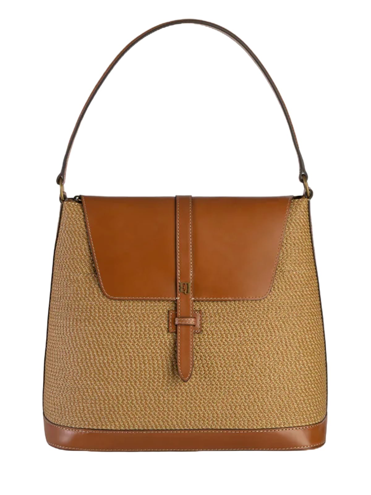 Eric Javits Squishee Bel Air Straw Bag - Convertible Crossbody Beach Purse, Straw Handbag & Backpack - Squishee Straw Purse with Zip Top Closure - Durable Straw Beach Bags for Women (Natural), Natural