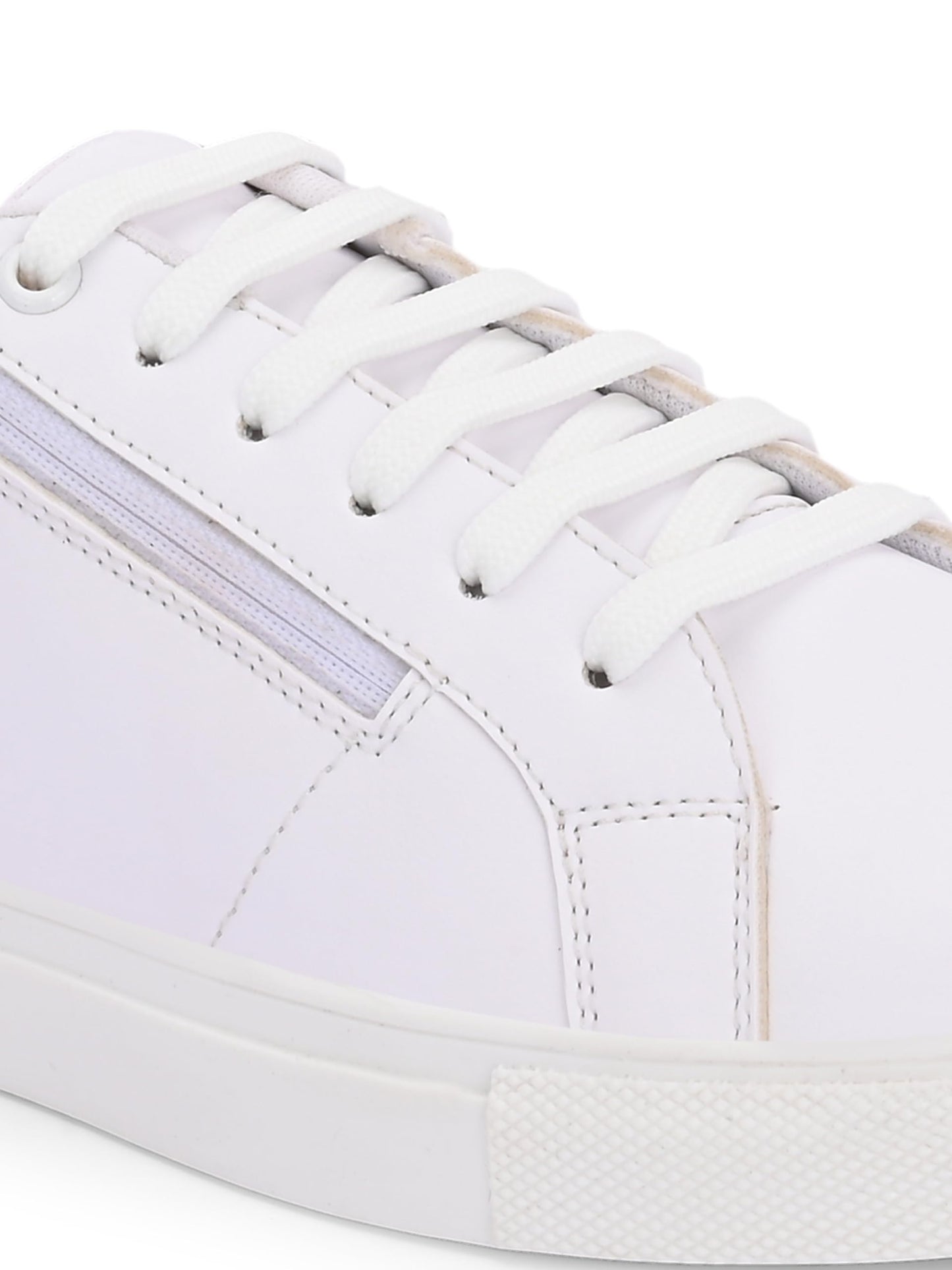 Centrino Women Casual Sneaker | Ultra Soft Cushion | Trendy & Lightweight Design | Low Top Flat Sole | Colorblock Sneakers | White Sneakers Girl Shoes 7607-19