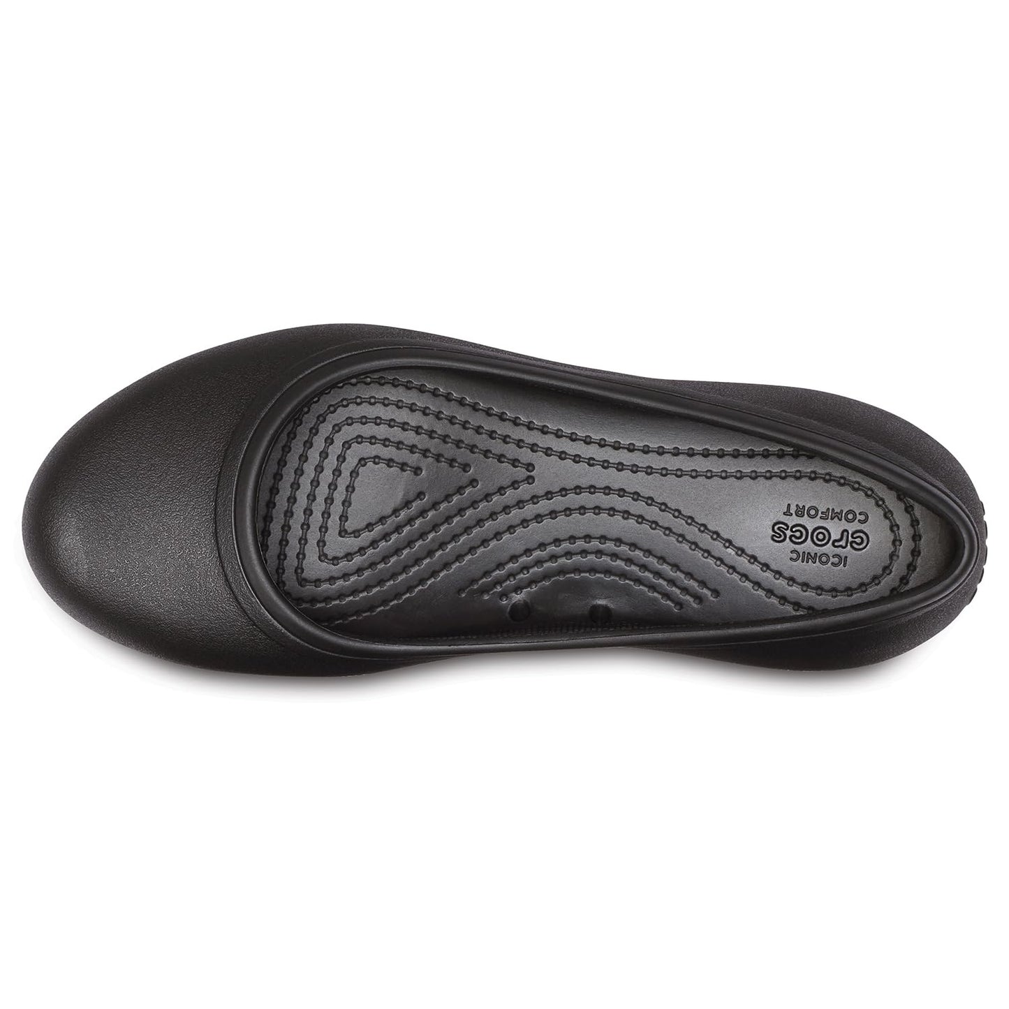 Crocs Women's Croslite Flat At Work, Black - 2 UK