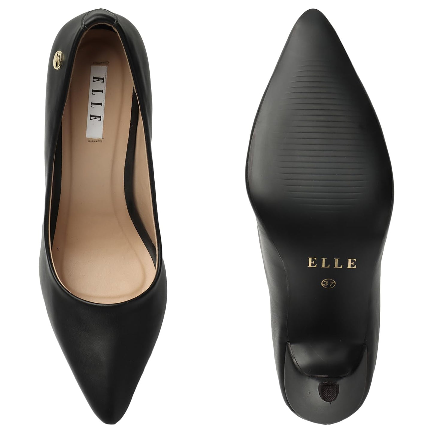 ELLE Women Pumps,Black,UK-7