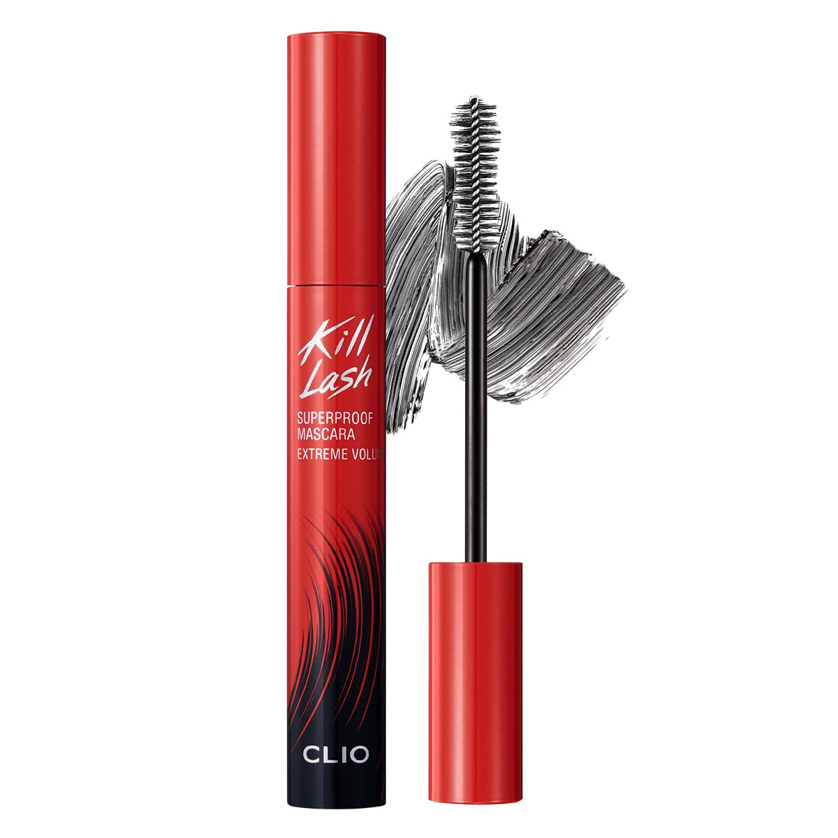 Clio Professional Clio Kill Lash Superproof Mascara | Ultra-Volumizing, Smudge-Proof, Clump-Free, Curl-Holding, Long-Lasting | Extreme Volume (#04), 0.24 Fl Oz