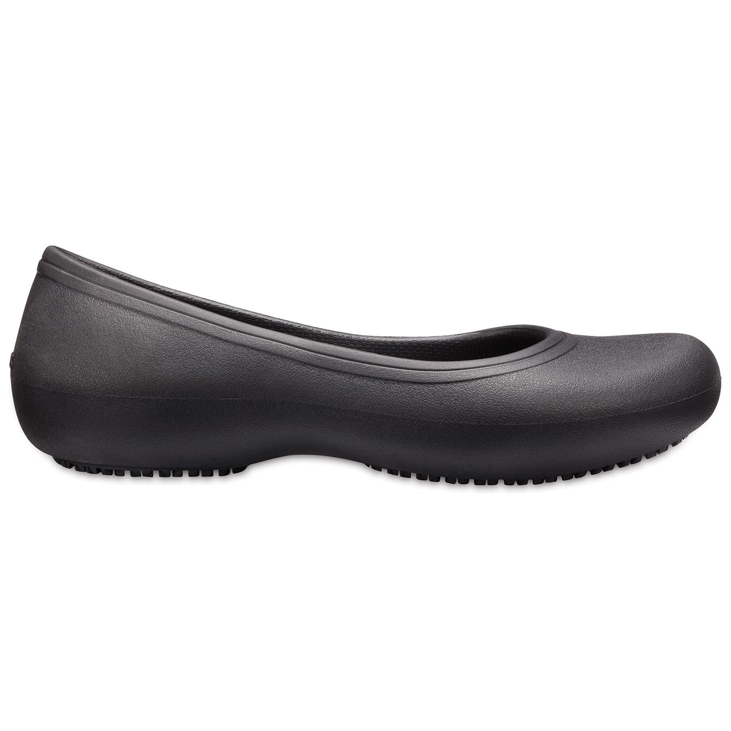 Crocs Women's Croslite Flat At Work, Black - 2 UK