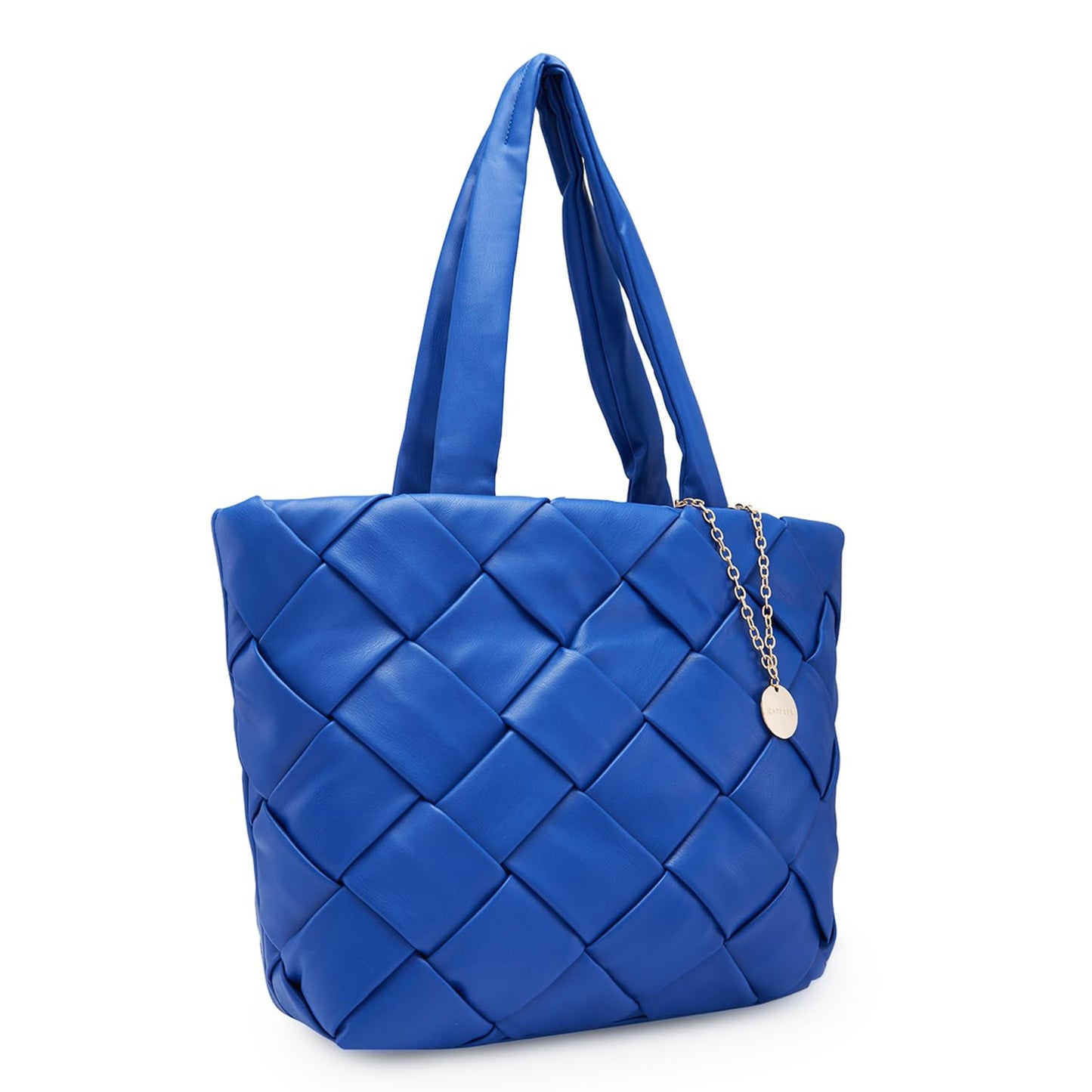 Caprese Merlin Tote Bag, Large-Blue | Stylish Handbag for Women | Spacious, Versatile Office & Daily Essentials Tote | Top Zip Closure