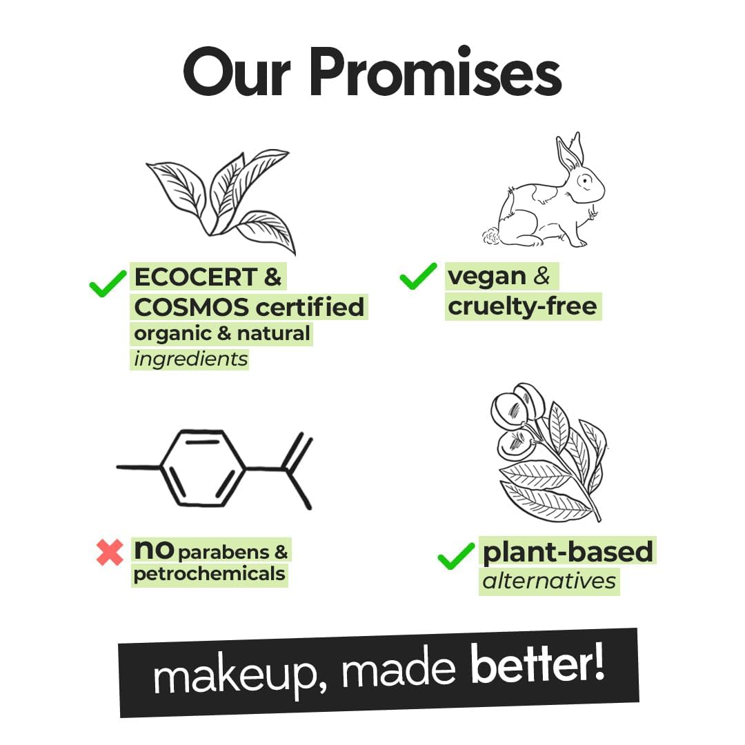 Ruby's Organics Mascara Black - Natural, Non-toxic, Long-lasting, Waterproof, Full-lift, Eye Makeup, Safe and Non-irritating Formula for Sensitive Eyes, Cruelty-Free, Paraben Free - Black, 6.5ml