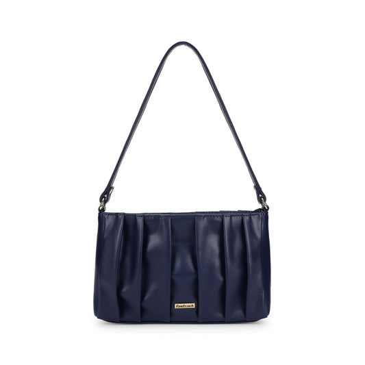 Fastrack Women's Pleated Shoulder Bag with Top Zip Closure | Inner Zip and Slip Pockets, Comfortable Shoulder Strap | Soft Textured Shoulder Bag | Trendy Women's Handbags