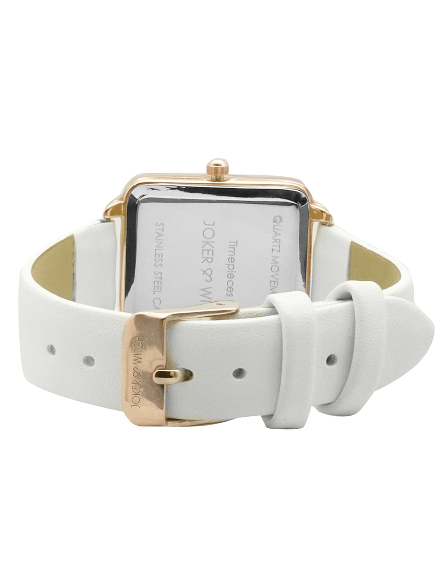 Joker & Witch Women Analogue Emily 28mm White Dial 16mm Faux Leather Strap Watch