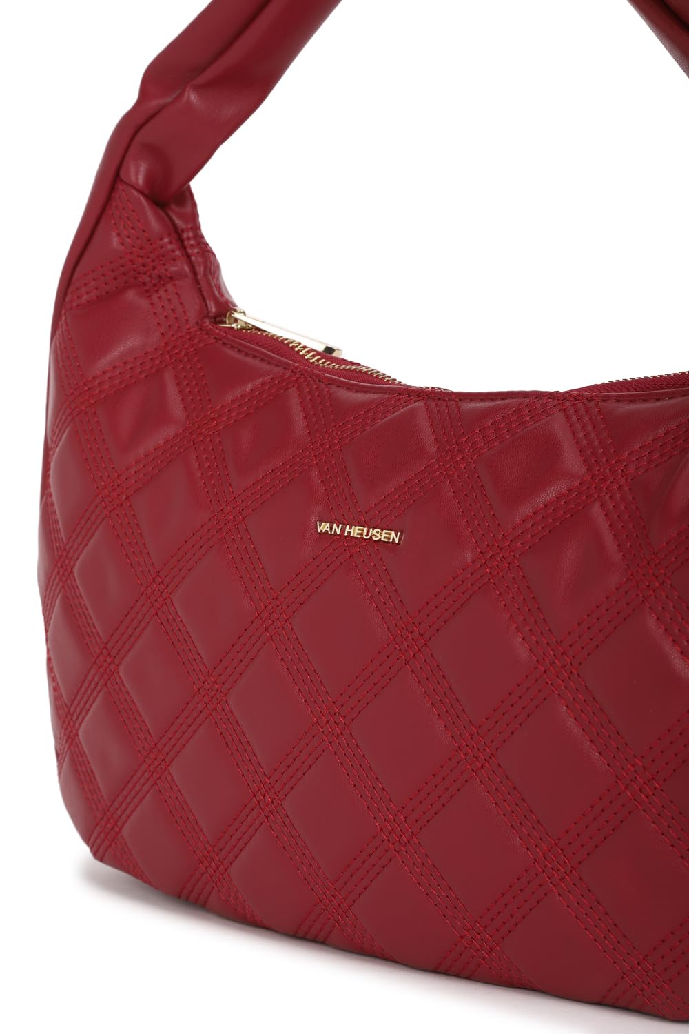 Van Heusen womens Lucy Maroon Shoulder Bag - One Size