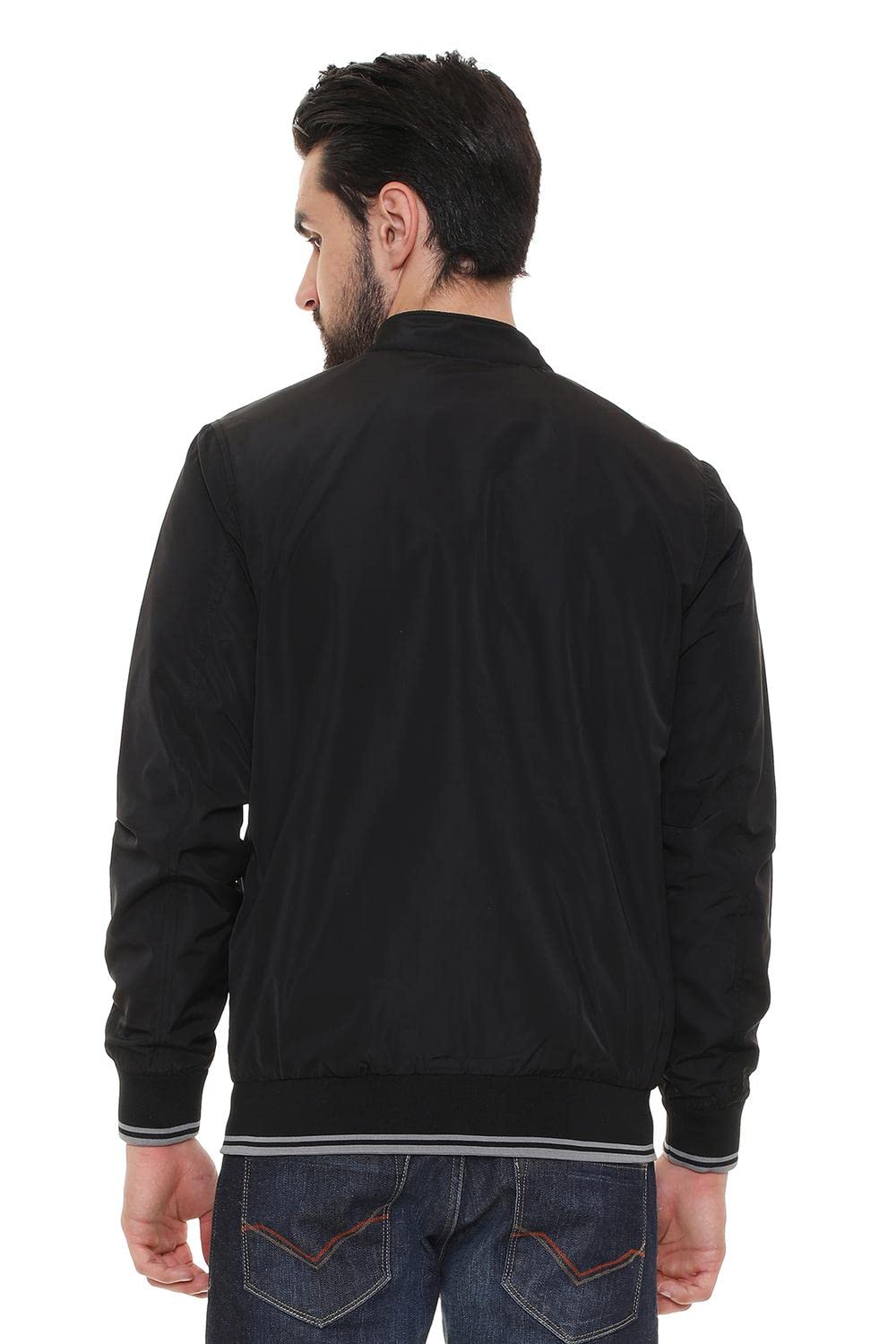 Allen Solly Men's Jacket (ASJKOBOP519952_Black_M)