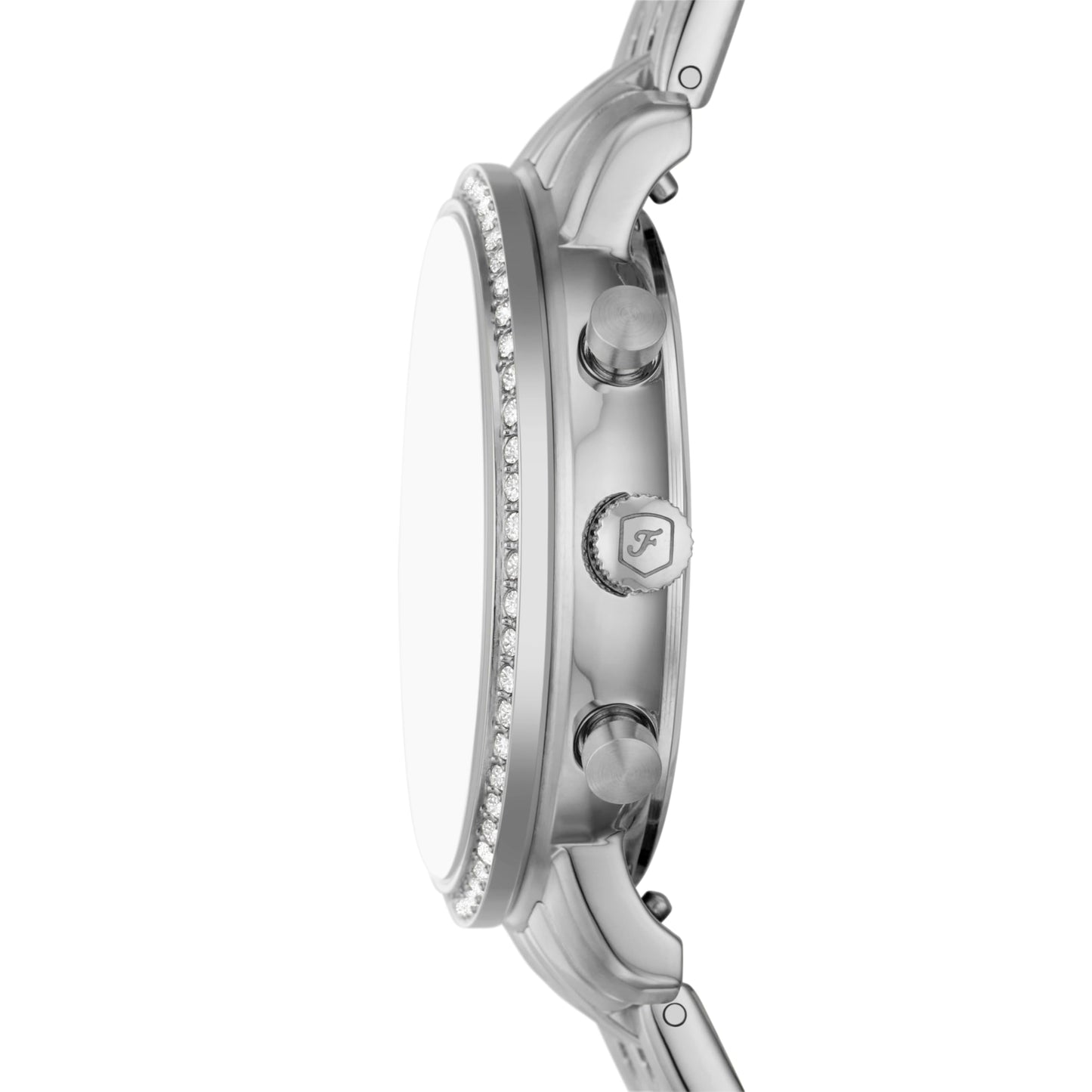Fossil Stainless Steel Analog White Dial Women's Watch-Es5357, Band Color:Silver