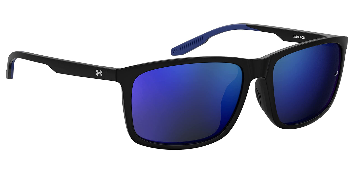 Under Armour Non-Polarized Rectangular Male's Sunglasses-(UA LOUDON D51 58Z0| Black color