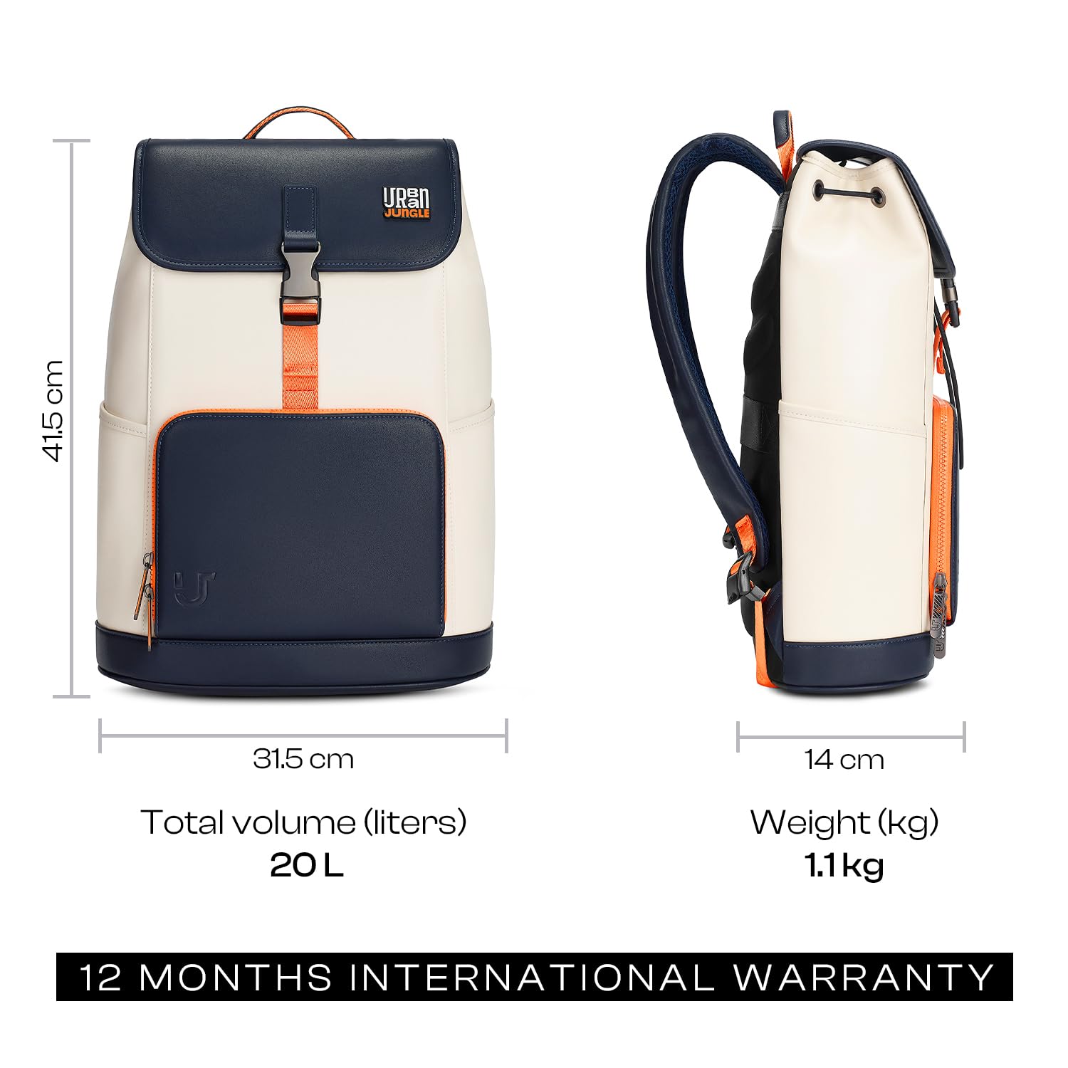 Urban Jungle by Safari, Zest Daypack 20 Liters, Water Resistant