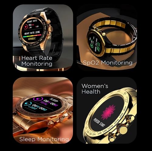 Fire-Boltt Blizzard Ultra 32.5mm (1.28) Premium Luxury Smartwatch with Jewel Studded Dial Smartwatch (Silver Colour) (Blizzard)