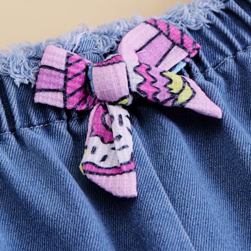 Hoscotch Girls All Over Print Pink Sleeveless Short Set For Ages (5-6 Years)