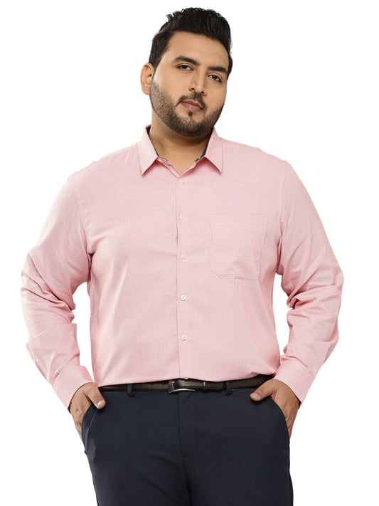 Thomas Scott Plus Size Premium Pure Cotton Formal Shirt(TS1472_Red_6XL)