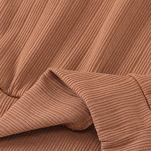 Hopscotch Polycotton Girls Solid Skirt Set In Brown Color For Ages 3-4 Years